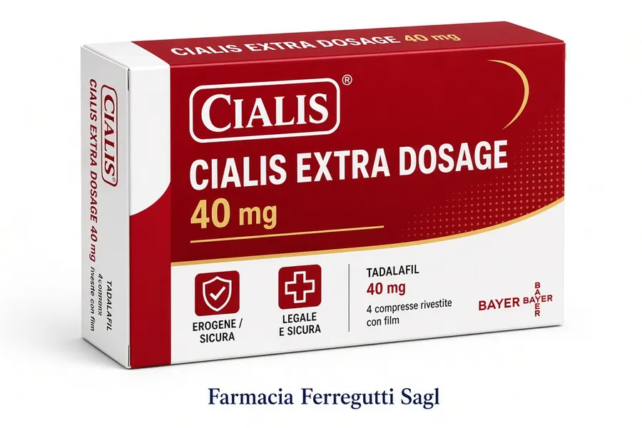 Avvertenza farmaco Cialis Extra Dosage non omologato e rischi sovradosaggio Farmacia Ferregutti Sagl