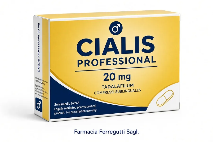 Avvertenza di sicurezza farmacologica su Cialis Professional e Tadalafil 20 mg in farmacia svizzera