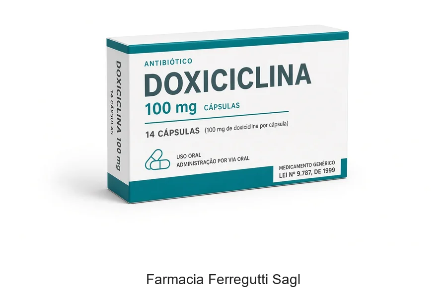 Confezione originale Doxiciclina 100 mg compresse solubili in farmacia svizzera