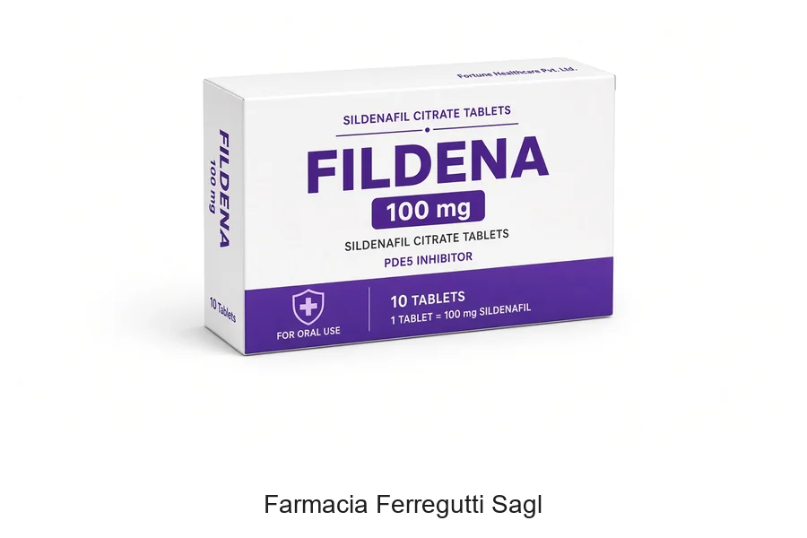 Avvertenza farmaceutica Fildena 100 mg e alternative legali Swissmedic Farmacia Ferregutti