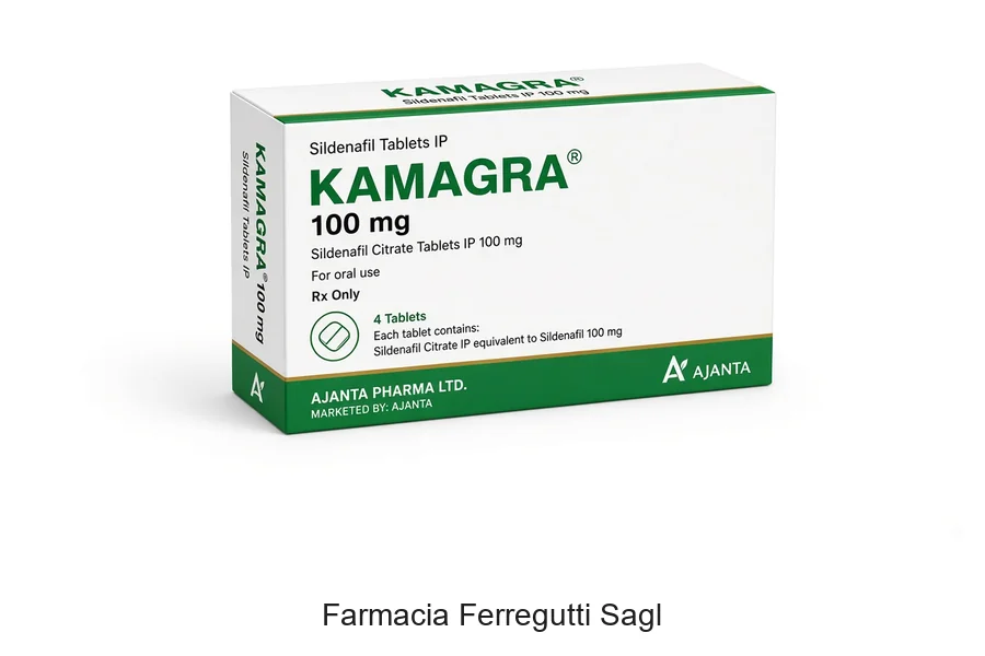 Avvertenza Kamagra 100 mg e sildenafil certificato presso Farmacia Ferregutti Sagl