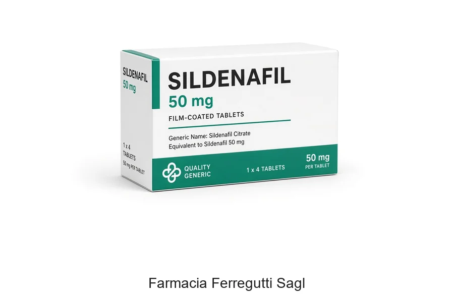 Confezioni certificate Sildenafil 50 mg compresse Farmacia Ferregutti Mendrisio