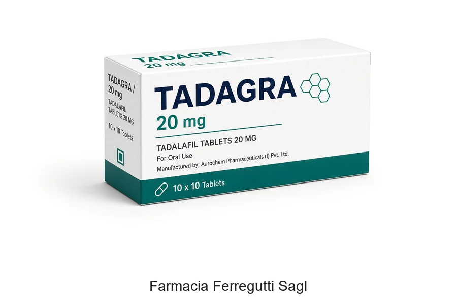 Avvertenza sanitaria Tadagra 20 mg e farmaco autorizzato Swissmedic Farmacia Ferregutti