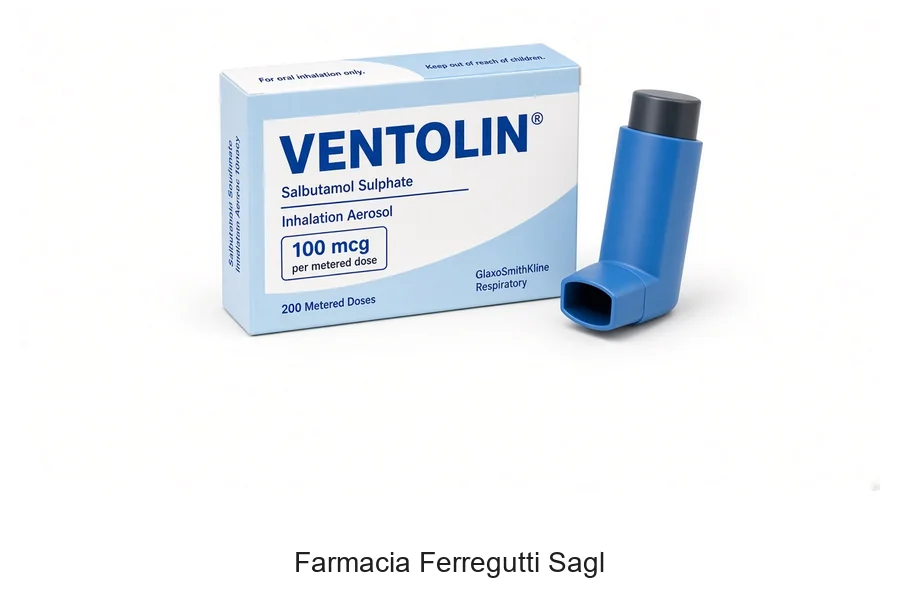 Confezione originale Ventolin 100 mcg aerosol dosatore GlaxoSmithKline