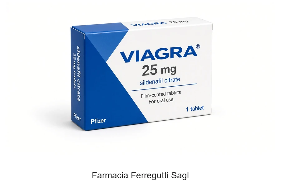 Confezione originale Viagra 25 mg Sildenafil Pfizer in farmacia